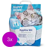 Happy Home White - Kattenbakvulling - 3 x 20 l
