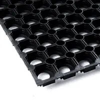 Ivol Rubber ringmat 100 x 100 cm - Deurmat voor binnen en buiten
