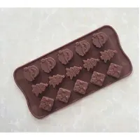 Noname Kerst chocoladevorm - kerstboom, kerstman, Rendier - Siliconen chocolade vorm voor Kerst