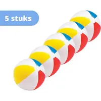 Intex - Bundelkorting - Strandbal - set van 5 - 50 cm Ø & WAYS Reparatieset en Teststrips
