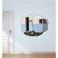 VAN IKKE Muursticker caravan