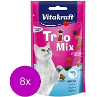 Vitakraft Trio Mix - Kattensnack - Vis - 8 x 60 g