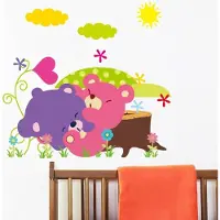 DiSQounts Muursticker kinderkamer – Babykamer – Muurdecoratie – Muurstickers babykamer – Dieren – Beer -