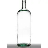Hakbijl Glass Terri - Mondgeblazen fles - Helder - Gerecycled glas - XXL: h60 x d19 cm