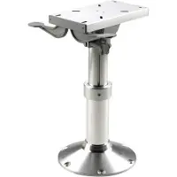 VETUS Sliding Gas Adjustable Seat Foot Zilver 56-80 cm
