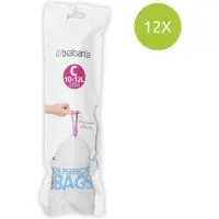 Brabantia Perfect Fit Afvalzakken 10/12 l - Code C - set van 12 rollen x 20 stuks