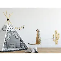 VAN IKKE Muursticker Stokstaartje XL