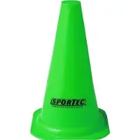 Sportec afbakenkegels lichte kwaliteit Neon Green 20 cm
