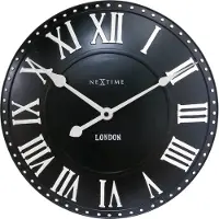 Nextime wandklok London Roman - Kleur - Rood