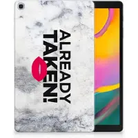 B2Ctelecom Samsung Galaxy Tab A 10.1 (2019) Back cover met naam Already Taken White