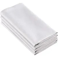 De Witte Lietaer servetten Sonora 50 x 50 cm katoen grijs 4 stuks