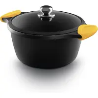 Castey Faitout , 20 cm braadpan met deksel, gietijzer/gegoten aluminium, diameter 20 cm, antiaanbaklaag