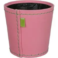 Suki - 3 stuks - Bloempot - roze - Ø 12,5 cm - H 11,5 cm - rubber - overpot