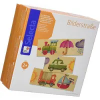 Selecta Leuke puzzelstraatjes - - Houten Speelgoed