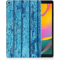 B2Ctelecom Samsung Galaxy Tab A 10.1 (2019) Silicone Tablet Hoes Wood Blue