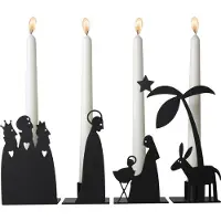Pluto Design Advent kandelaar Krib ( Set 4 ) - Pluto Design