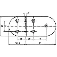 Talamex Hinge 145.8x65 Mm Grijs 180º