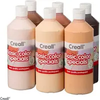 Creall plakkaatverf Basic WERELD KLEUREN 6x500ml