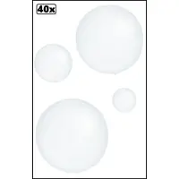 Thema party 40x Mega Ballon 60 cm transparant