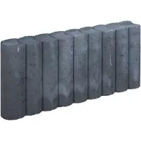 Gardenlux 5 stuks! Rondo palissade zwart 8x25x50 cm