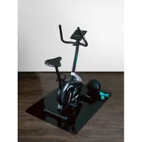 Ivol Onderlegmat / beschermmat voor fitnessapparaten - Zwart - 90x120 cm
