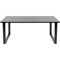 Leitmotiv salontafel Fushion 109 x 50 x 40 cm staal/hout zwart