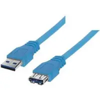 Shiverpeaks USB Verlängerung A Stecker/A Buchse 3.0, blau 3m