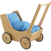 Haba houten poppenwagen met bekleding 57 cm