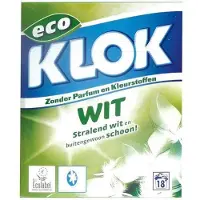 Klok waspoeder wit 1170 gram 2 verpakkingen