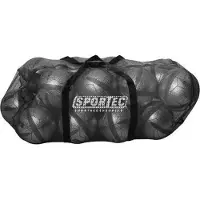 Sportec ballennet mesh voor 12 tot 15 ballen zwart