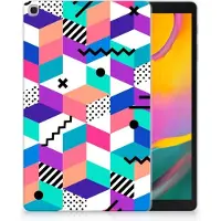 B2Ctelecom Samsung Galaxy Tab A 10.1 (2019) Back Cover Blokken Kleurrijk