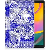 B2Ctelecom Tablet BackCover Samsung Galaxy Tab A 10.1 (2019) Angel Skull Blauw