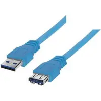 Shiverpeaks USB 3.0, 1.8m USB-kabel 1,8 m USB A Mannelijk Vrouwelijk Blauw