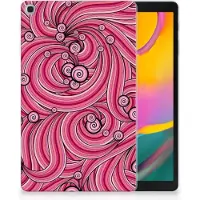 B2Ctelecom Samsung Galaxy Tab A 10.1 (2019) Tablethoes Swirl Pink