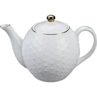 Tokyo Design Studio - Nippon White Gold Rim Round Teapot 1300ml Star