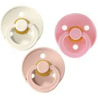 BIBS Fopspeen 3 stuks 6-18 maanden | Maat 2 | Pink, Ivory, Blush