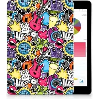 B2Ctelecom Apple iPad 9.7 2018 | 2017 Leuke Siliconen Hoes Punk Rock