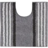 Casilin - Lima - Antislip WC mat- Toilet mat met uitsparing - Grijs - 60 x 55 cm
