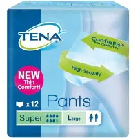 Tena Pants Super - mt L - 12 st - Incontinentiebroekjes