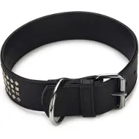 Beeztees Vintage - Halsband Hond - Leer - Zwart - 50 cm x 50 mm