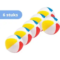 Intex - Bundelkorting - Strandbal - set van 6 - 50 cm Ø & WAYS Reparatieset en Teststrips