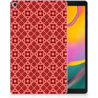 B2Ctelecom Samsung Galaxy Tab A 10.1 (2019) Hippe Hoes Batik Rood