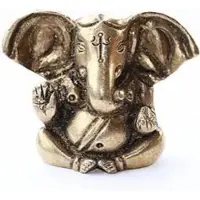Yogi & Yogini Appu Ganesha messing minibeeldje - 4.5 cm - 100 g - M