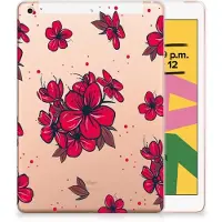 B2Ctelecom Apple iPad 10.2 | iPad 10.2 (2020) | 10.2 (2021) Siliconen Hoesje Blossom Red