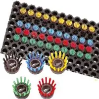 Ivol Inzetborstel Ringmat Rood - 10 Stuks