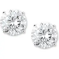 TFT Oorknoppen Zirkonia Zilver Gerhodineerd Glanzend