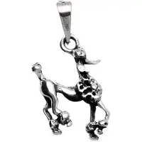 MOOYE ® - Collectie Zilveren Konings poedel kettinghanger