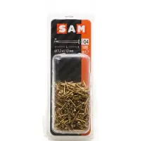 Sam Nagel bolle kop (messing) 1.2x12mm ca. 100 gr. 818010 Q4