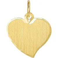Trendjuwelier huiscollectie 4006175 Gouden graveerplaat hartvormig
