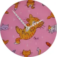 Nextime Tickle My Tummy wandklok roze - NeXtime